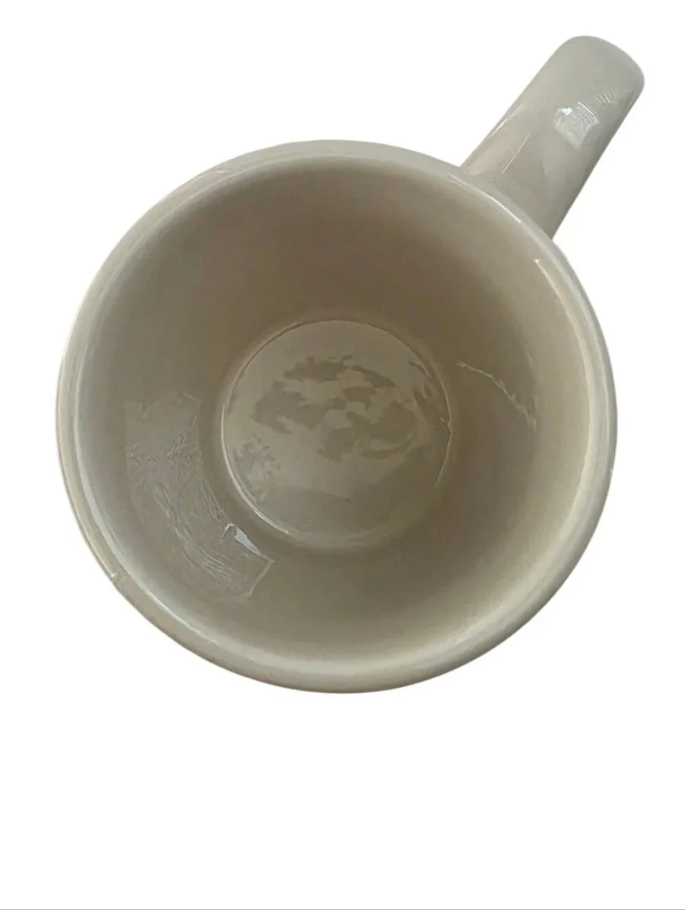 Williams Sonoma Snowman Christmas Mug Ivory Ceramic Holiday Coffee Cup